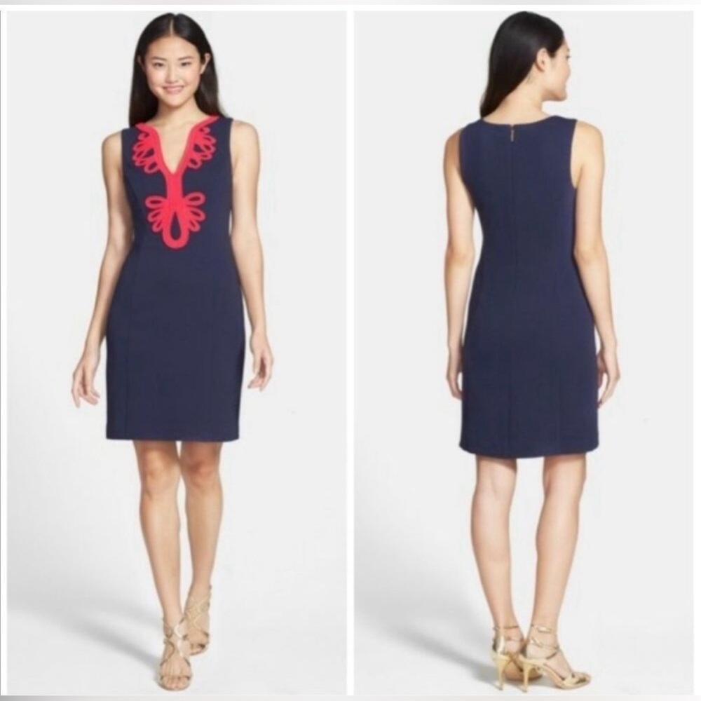 Lilly Pulitzer Janice Dress Navy  Size Medium